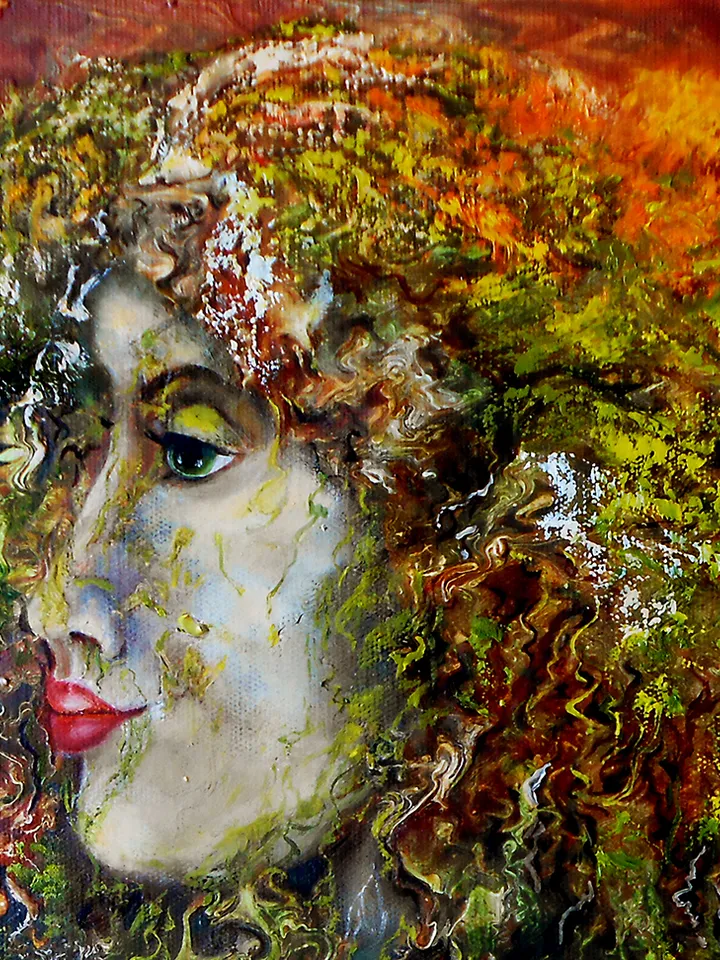 Portrait oil painting Soulo of the forest