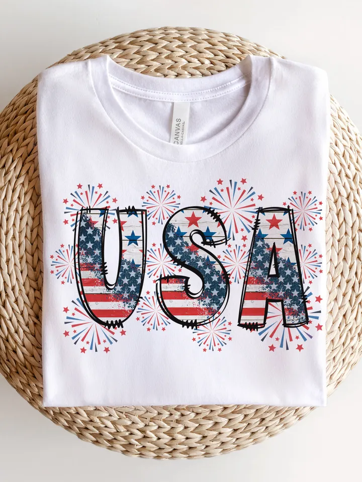 USA PNG Sublimation, Patriotic USA Shirt Design Png, American Png Sublimation,4th of July Png sublimation, Independence Day Fireworks png