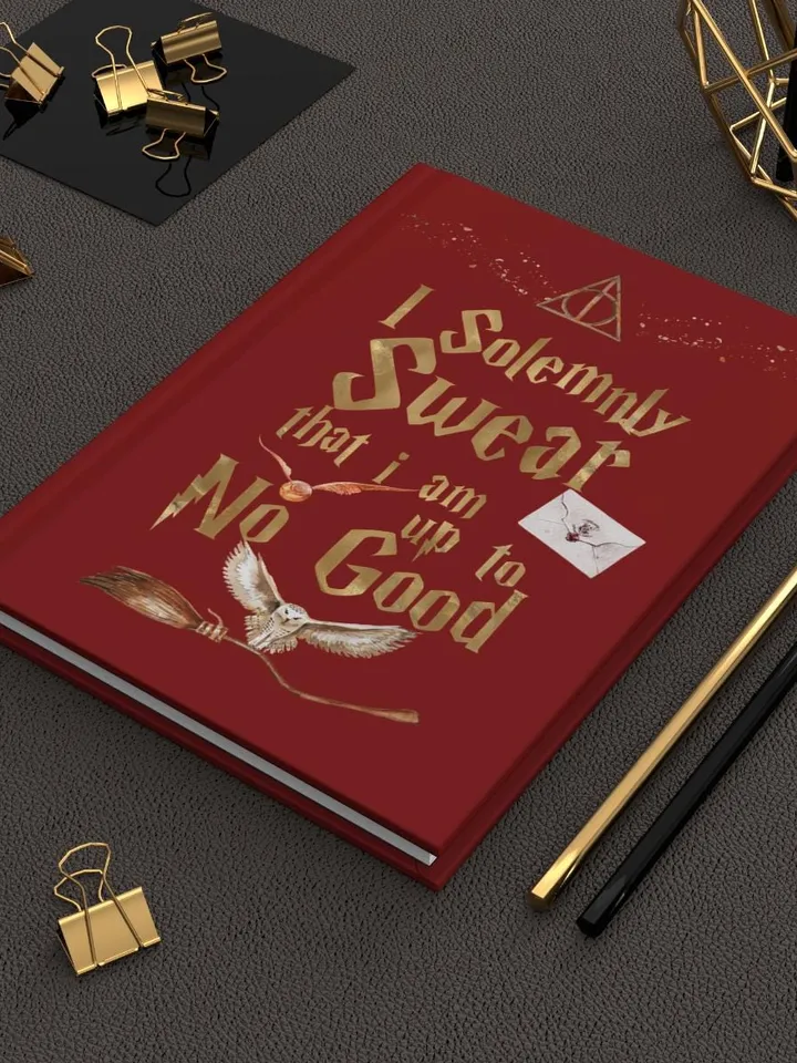 Wizarding World Hardcover Journal, Magic Notebook, Spell Book, Fantasy Diary, Gift, Magic gift Matte Journal