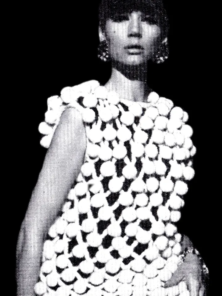 Vintage Crochet Pattern 278 Shell Covered with Pompons Women