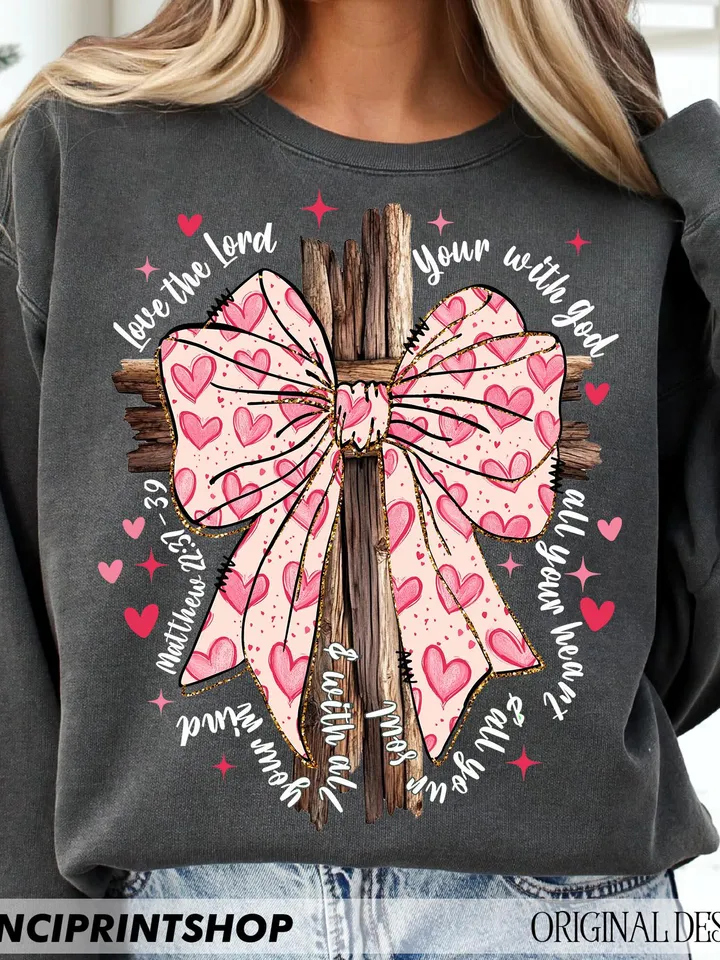 3 files, Coquette Valentine Jesus, Valentine Bow Bible Verse Png, Valentines Day png, Christian Valentines png, Valentine Jesus, Love png