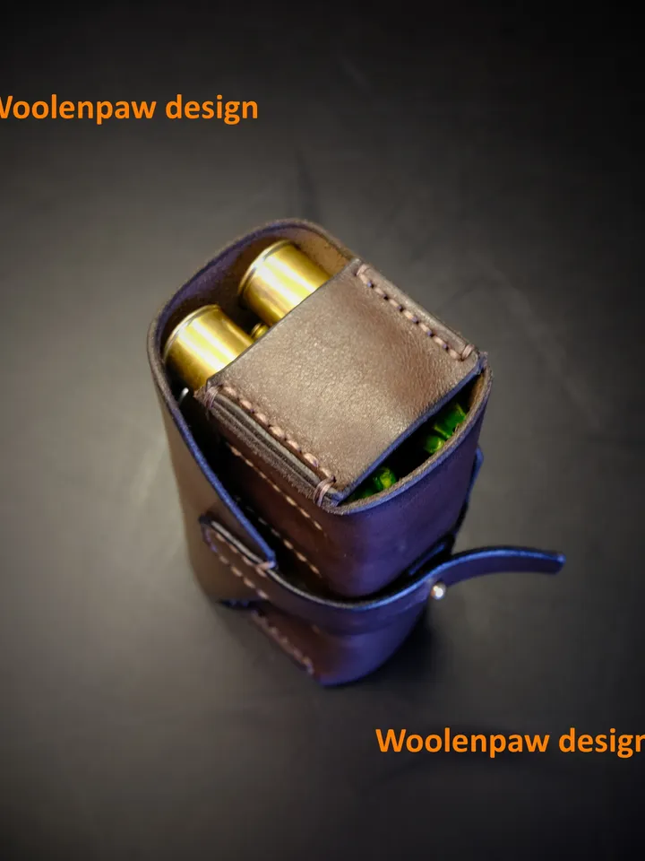 Handmade leather Bandolier for 10 rounds of 16 or 12 gauge.