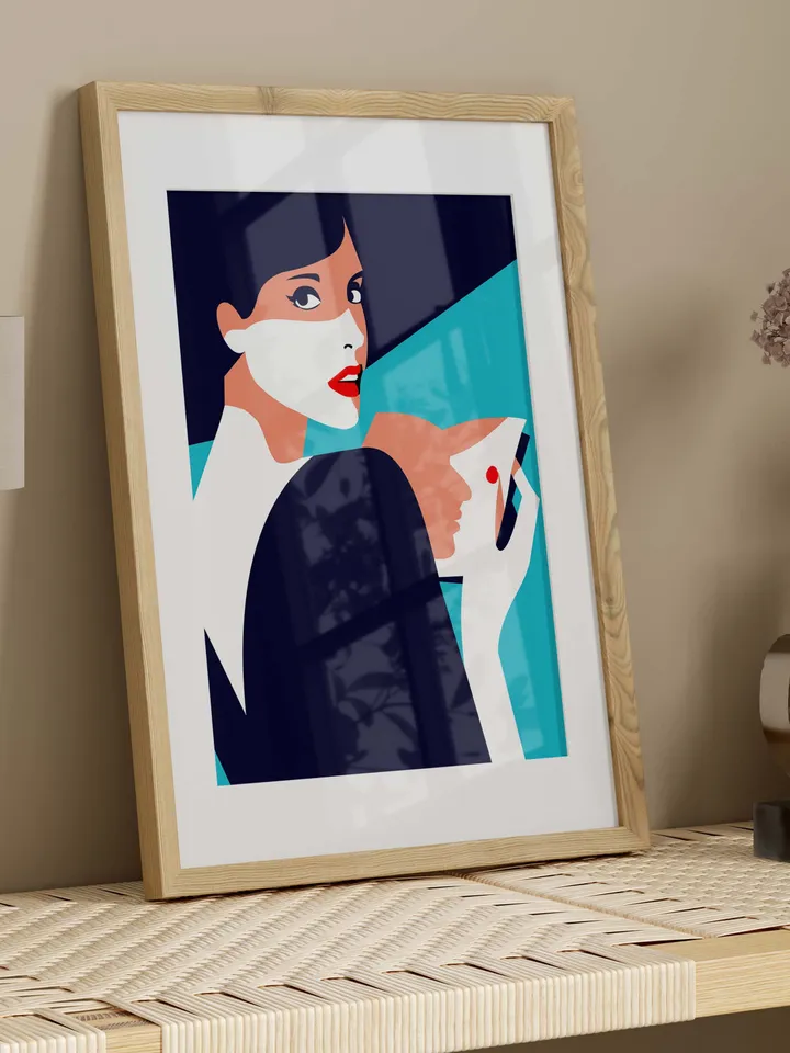 Pop Art Inspired Fashion Woman Set of 4 Digital Printable Wall Art Female Wall Art Woman Wall Decor Style Pop art Modern Wall Art