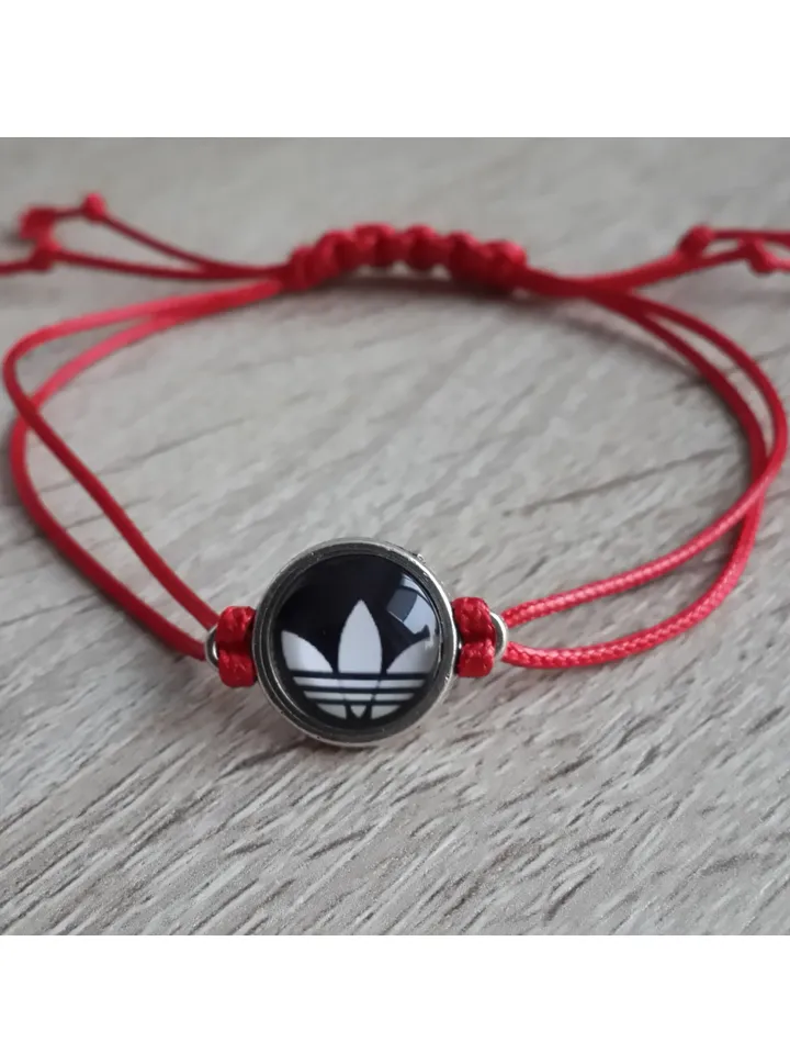 Adidas bracelet, Adidas logo accessories, sport cord bracelet