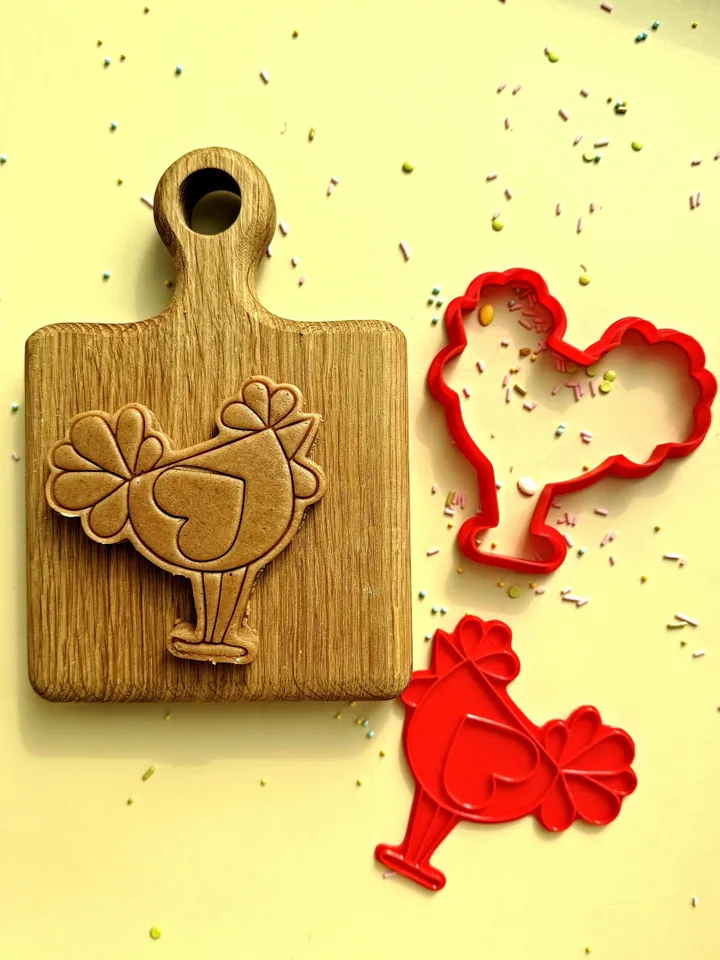 Easter cookie cutter Custom stamp for cake topper gingerbread decor cutters sugar cookies polimer clay