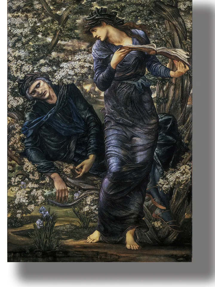 Enchanted Merlin. Fantasy reproduction from Celtic folklore