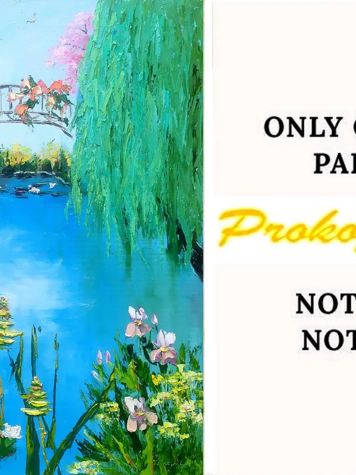 Water Lily Painting Lotus Original Art Impasto Oil Painting Flower Wall Art Pond Painting Garden Artwork 24 by 20 by ArtProkopaloSv
