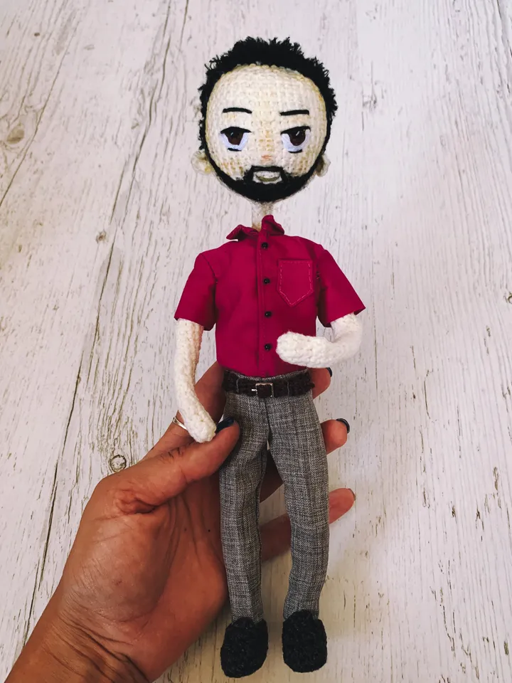 Look alike portraits doll, wedding custom, personalized gift for wedding, crochet amigurumi doll