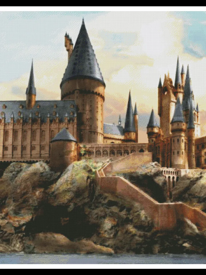 Hogwarts Cross Stitch Pattern, Harry Potter Cross Stitch Instant PDF Chart
