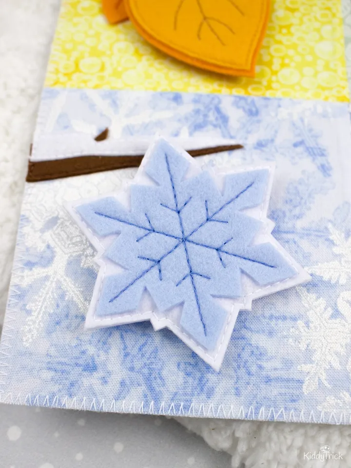 Seasons - Felt Busy Book Page - Sewing Pattern