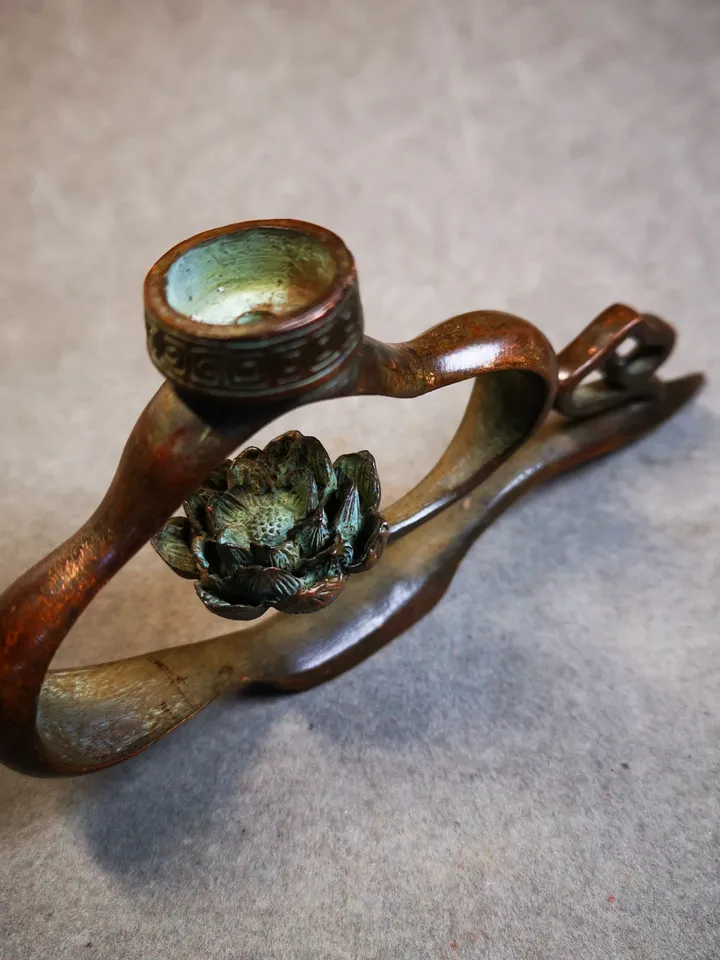 Gandhanra Handmade Cloud Shape Tibetan Cone Incense Burner,for Cone and Stick Incense