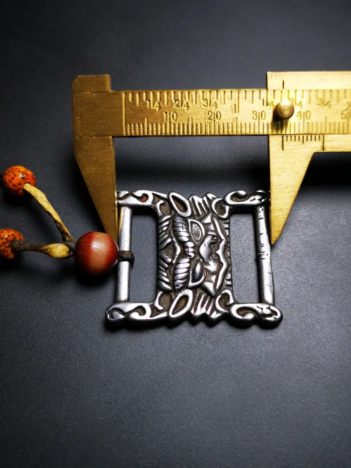 Gandhanra Handmade Scripture Book Buckle,DIY Buckle for Book,Belt,Made of Cold Iron