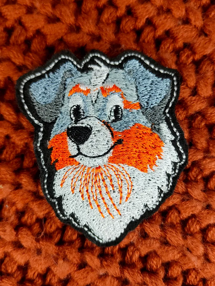 Set of machine embroidery designs "Australian Shepherd"