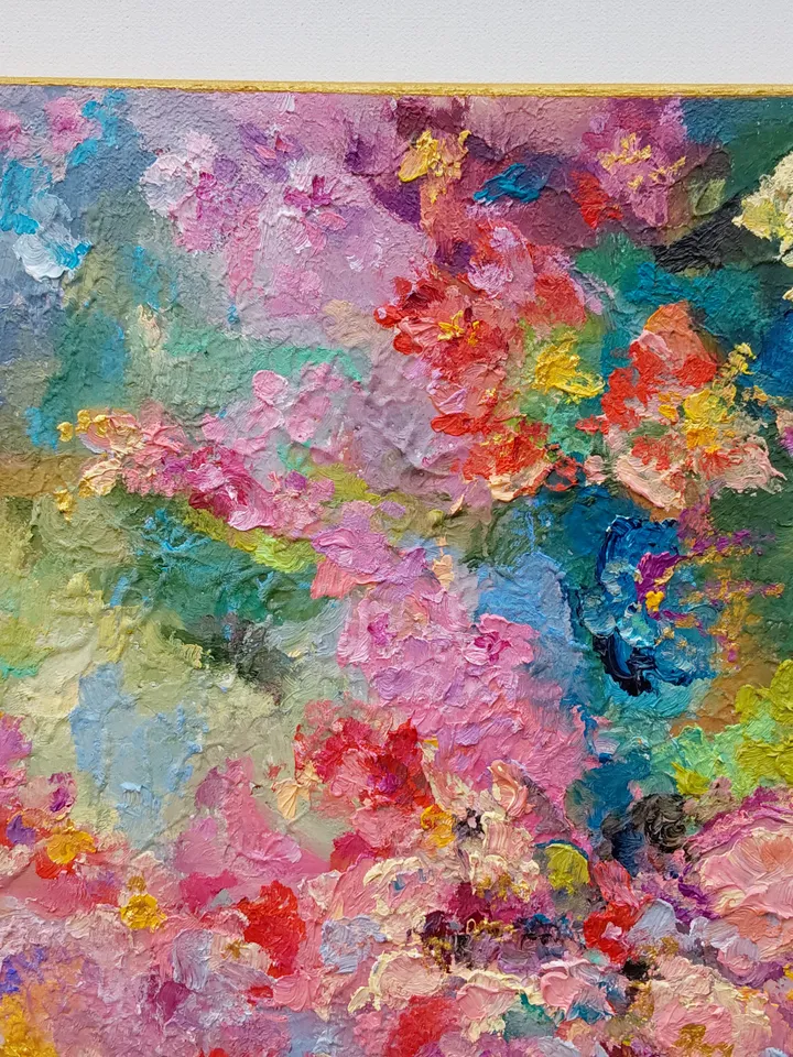 "Still life. The smell of spring" oil painting on canvas 50x50cm (20x20 inches)