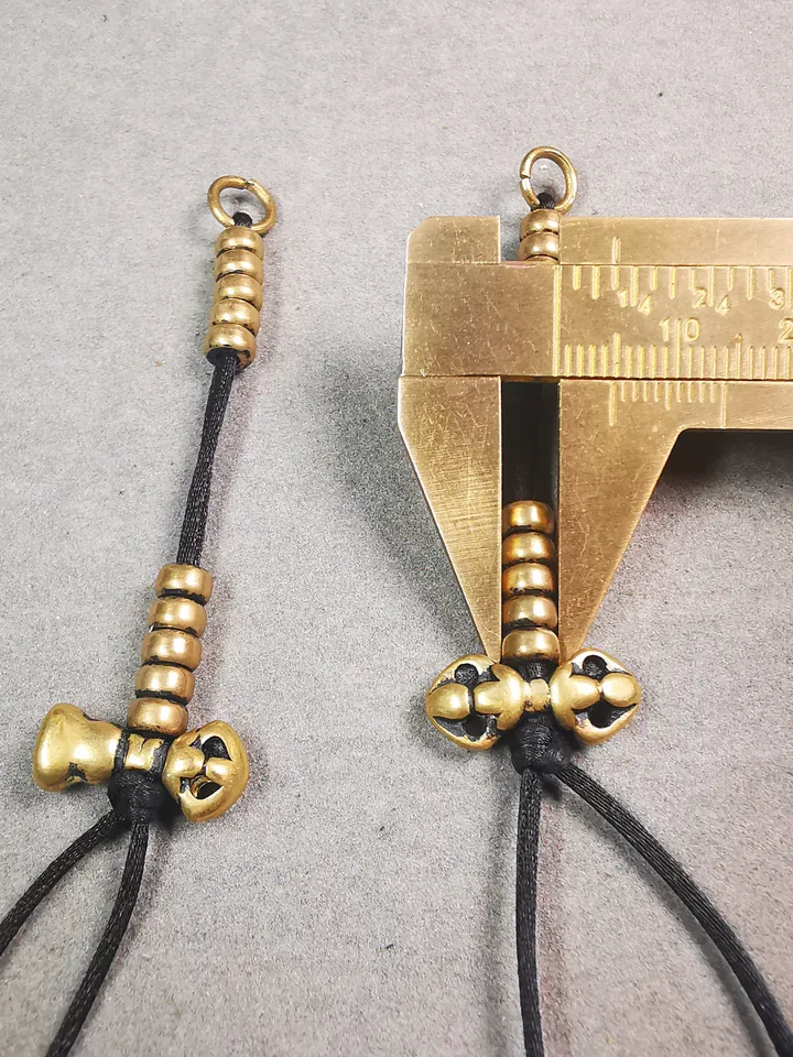 Gandhanra Handmade Tibetan Buddhist Mala Counters,Prayer Bead Counters,with Dorje and Vajra Pendant,Made of Brass