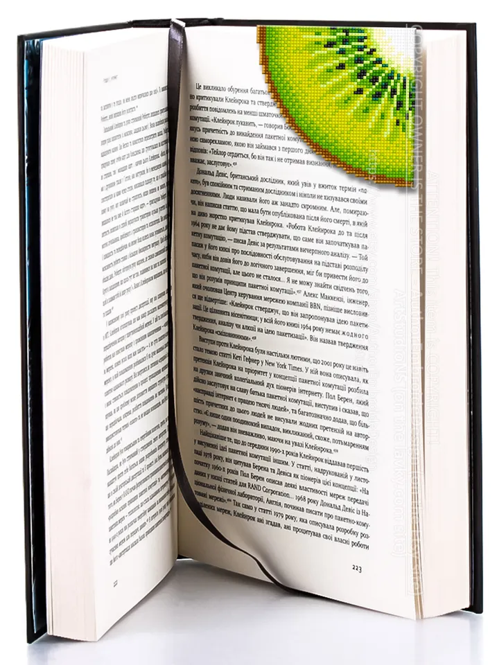 Corner bookmark kiwi fruit cross stitch pattern PDF download Kiwi cross stitch chart, Tropical fruit bookmark corner digital PDF, Vegetable food #B241