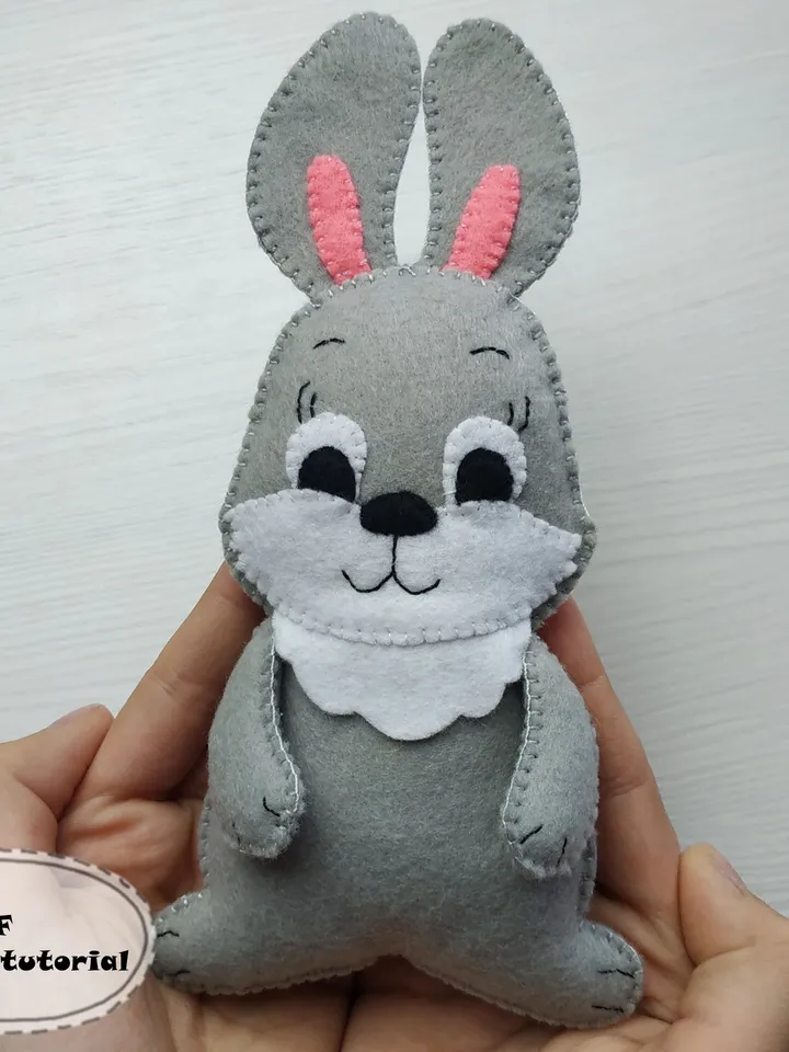 felt pattern, bunny pattern, Easter pattern, Easter bunny, bunny toy, plush sewing pattern, bunny ornament, Easter decor, Easter gift, toddler kids toys, bunny lover gifts, stuffed animals PDF pattern