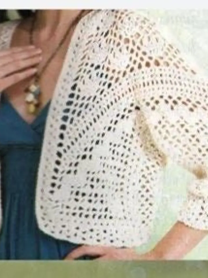 Jacket crochet pattern, bolero crochet women ladies, lace cardigan crochet pdf instant download