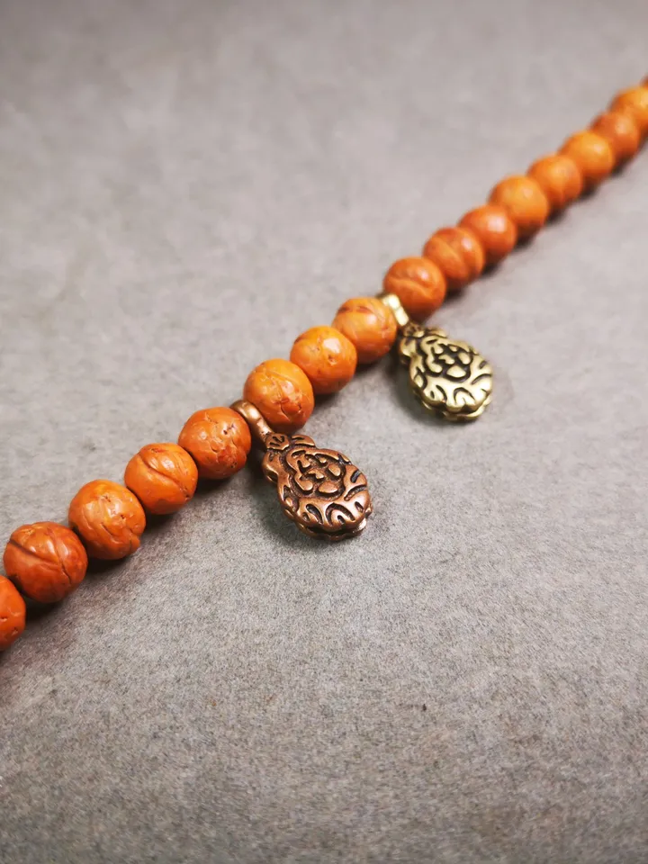 Gandhanra Handmade Buddhist Mala Counter Clip,Bum Counter Clip for Prayer Beads,Mani Jewel/Wish-Fulfilling Cintamani Shape,Mala Accessories