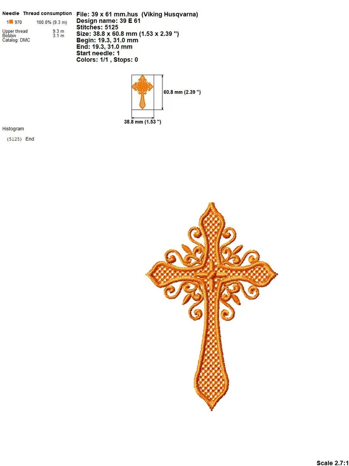 Religious cross embroidery design Machine embroidery pattern 4 sizes, Embroidery files christian cross, Catholic embroidery Holy cross #R48