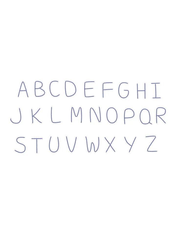 Font machine embroidery design,Script embroidery font,2 sizes Instant Download-09
