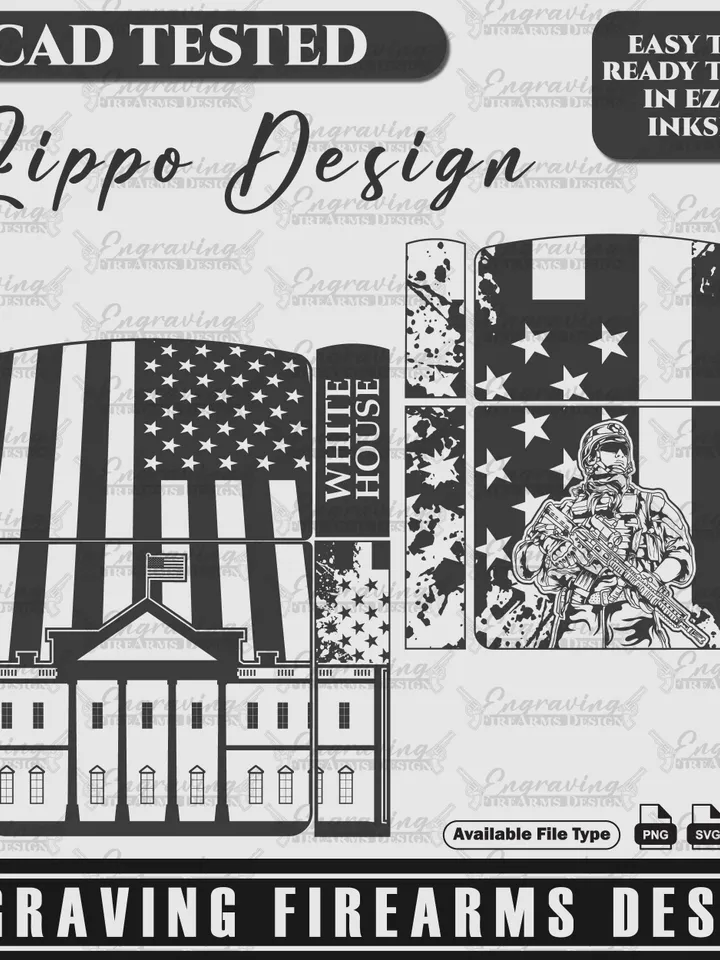 Engraving Firearms Design Zippo US Theme
