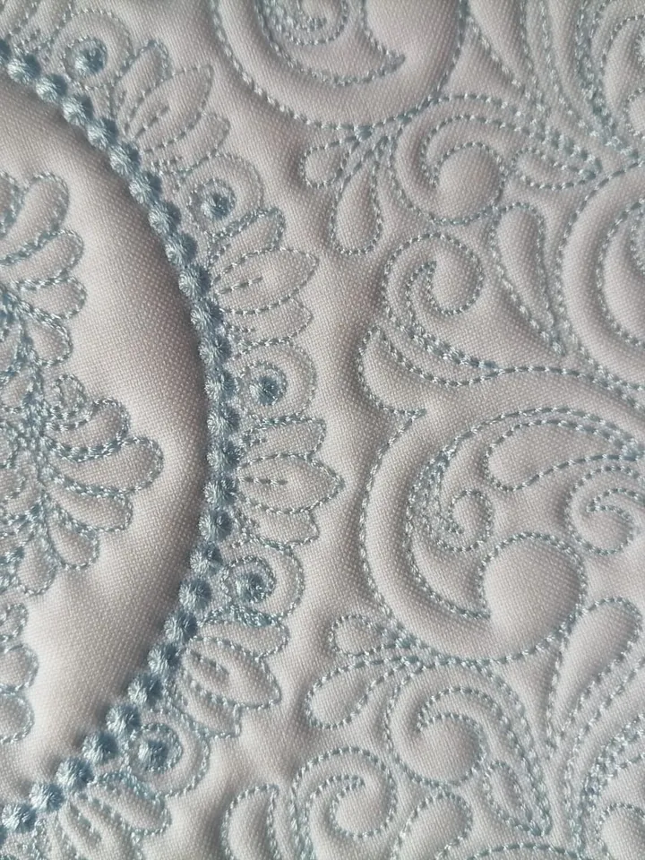 Machine Embroidery Design Napkin Monogram Trapunto