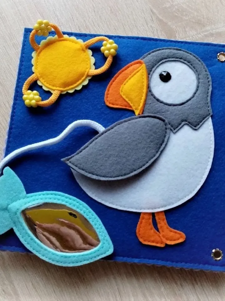 Animals Felt Quiet book Pattern PDF, Felt activity book pattern, Baby Soft book template, Quiet book sewing ideas for toddler