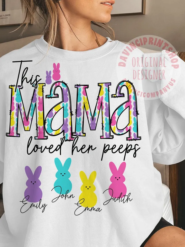 Easter Mama Png, Easter Bunny png, Easter Sleeve png, Easter png, Happy Easter png, Custom Bunny png, Easter Sublimation, Sleeve design, png