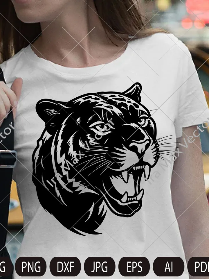Panther Face svg / Panther Head svg / Panther svg / Panther Mascot svg / Panther Head / Panther Printable / Panther logo/ INSTANT DOWNLOAD