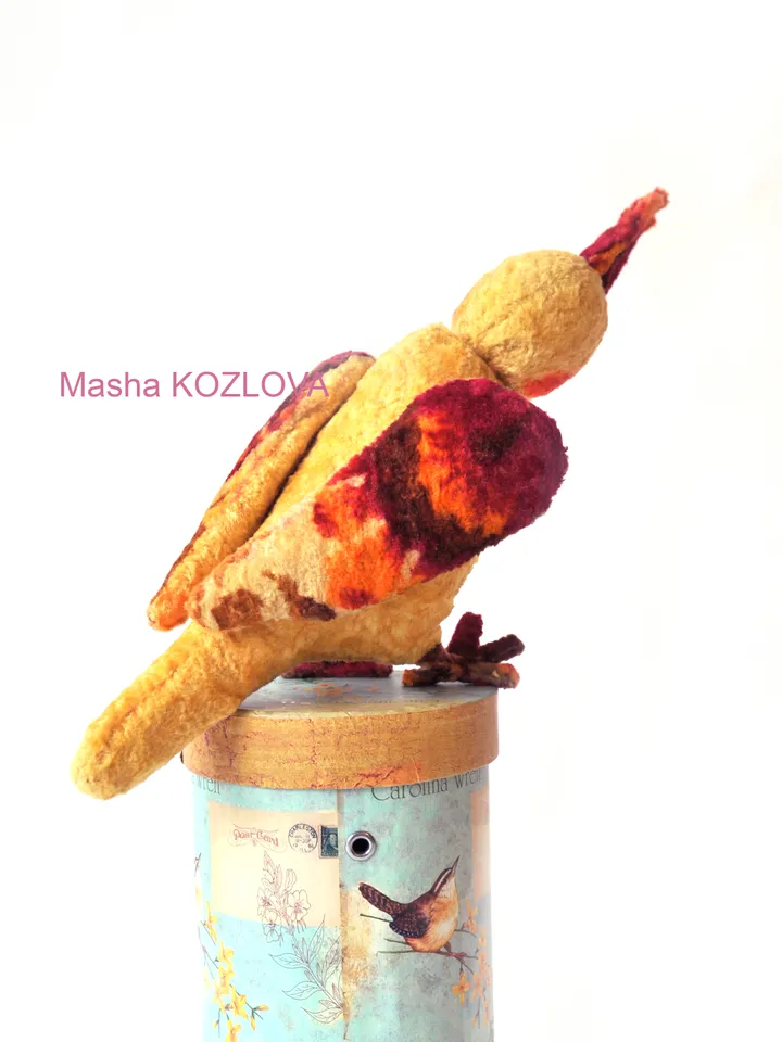 PDF Sewing Pattern 12" Parrot/ parakeet bird pattern popinjay/ artist teddy bear friend cockatoo bird sewing instruction