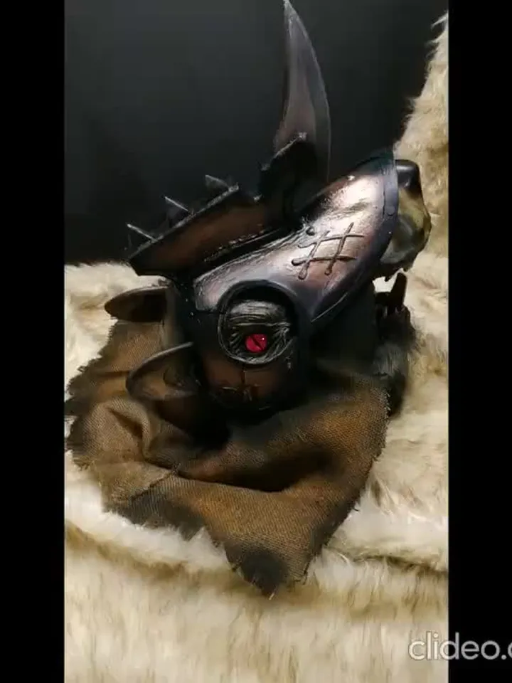 Skaven - head mask - clan Mors - helmet - Warhammer - inspired - Fantasy Battle