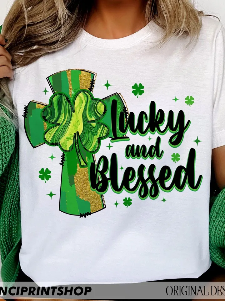 St. Patrick's Day png, Coquette St. Patrick's Day Cross Bow PNG, Lucky png, Blessed png, Christian St. Patrick's png, Christian png designs