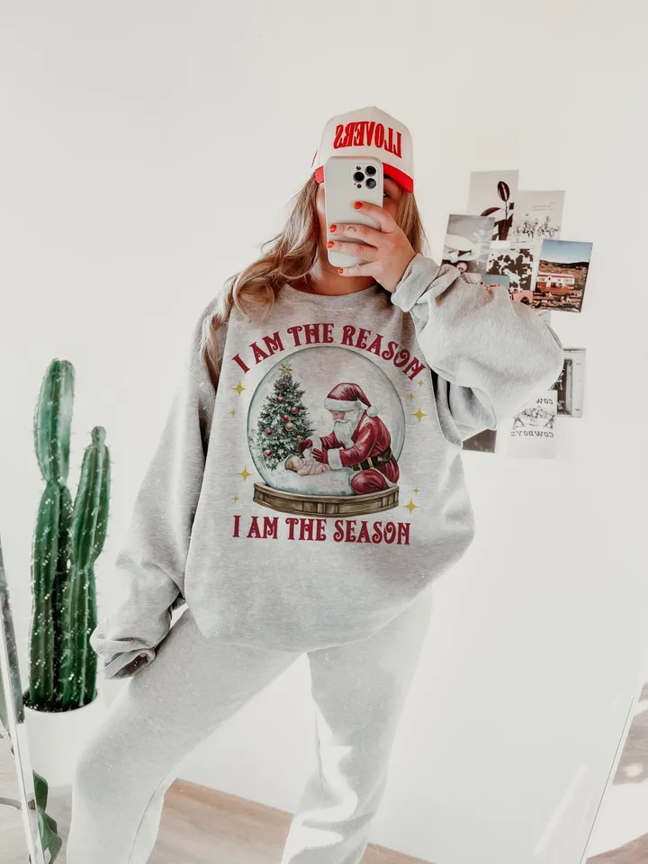 Jesus is the reason For the Season PNG, Christmas Season Png, Christmas PNG, Christmas Jesus png, Santa and Jesus Christmas Png, Jesus Xmas
