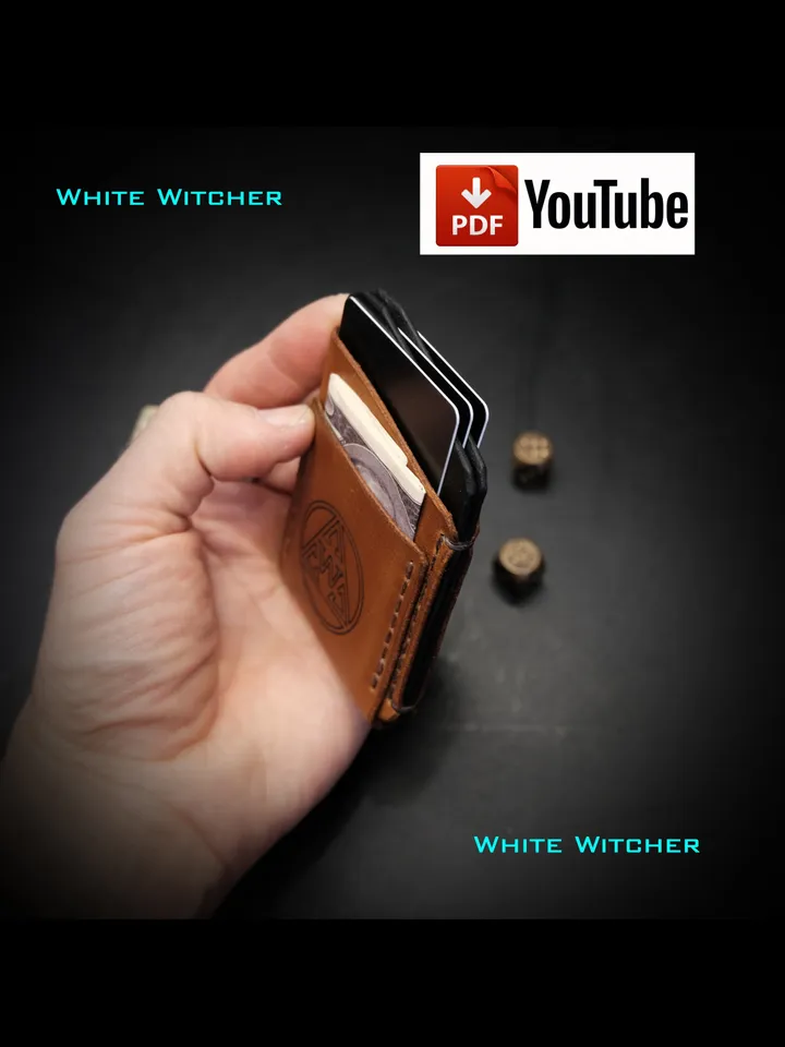Pocket wallet - leather pattern. MW18