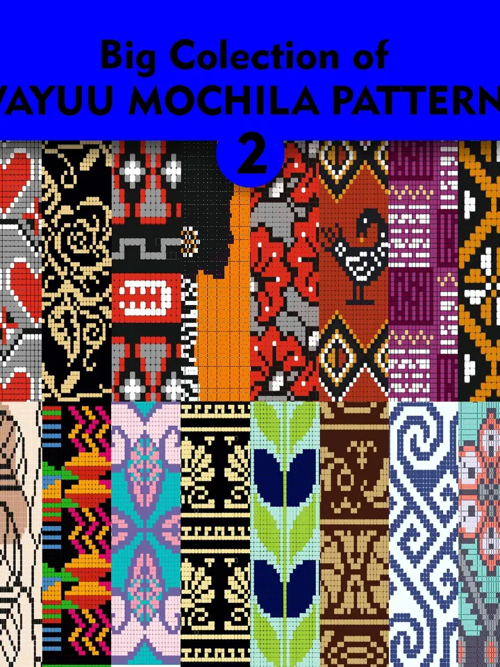 Wayuu mochila bag patterns / Big Collection - 2