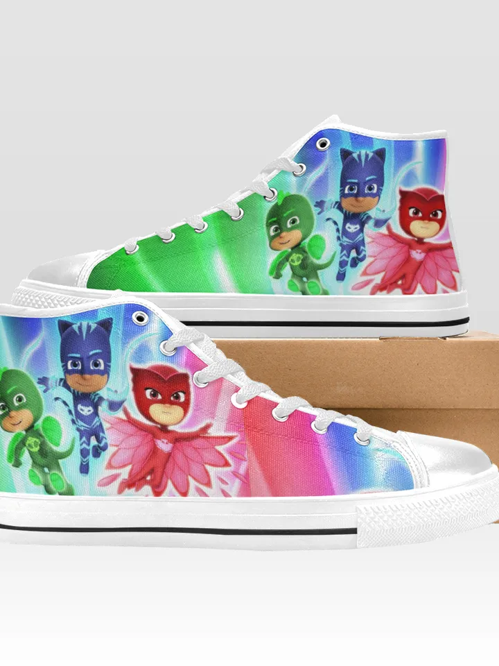 PJ Masks Shoes, High-Top Sneakers, Handmade Footwear