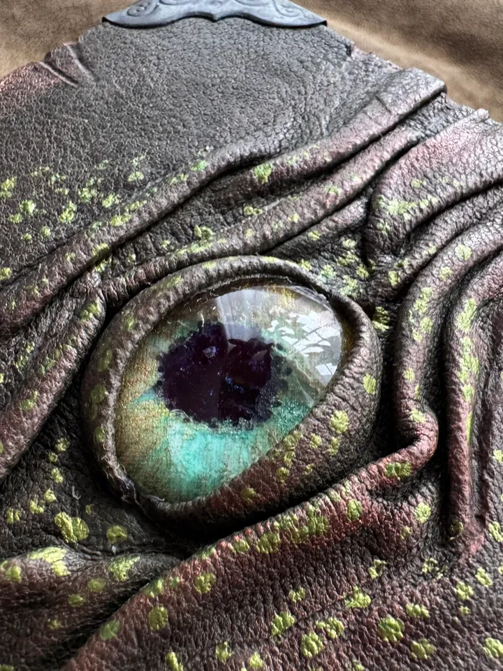 Leather Notebook with Eye Design