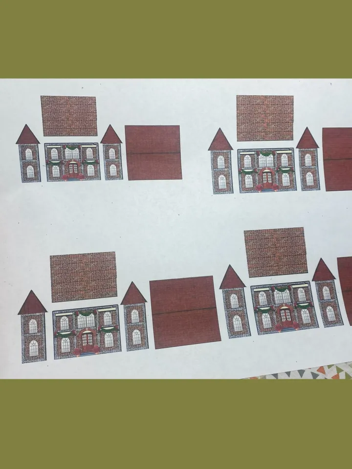 DIGITAL DOWNLOAD FOR PRINT. TUTORIAL.Video tutorial on creating a dollhouse.1:12