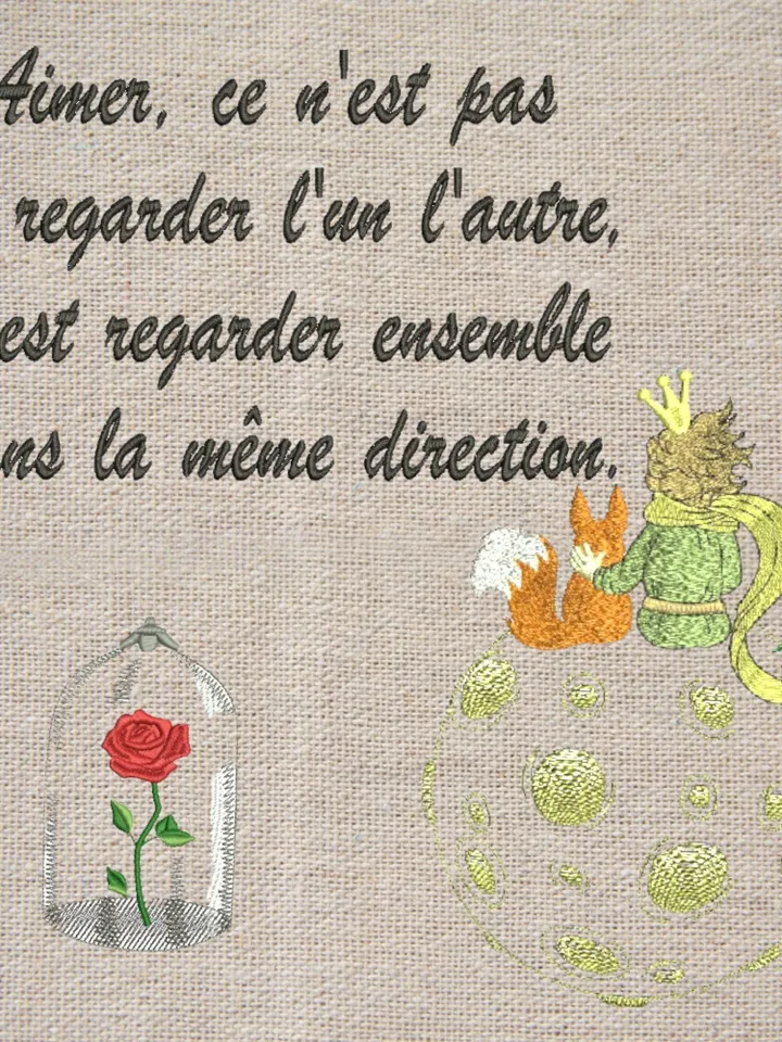The Little Prince set machine embroidery design digital embroidery pattern clothing decor embroidery motif