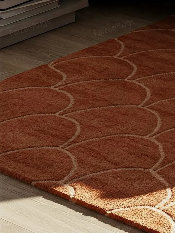 8x10 area rug,Handmade, Rugs for living room, Bedroom rug,kitchen rug,Kids rug,Custom rug, fish soup design rug 3x5,4x6,5x7,6x9,7x10,9x12.