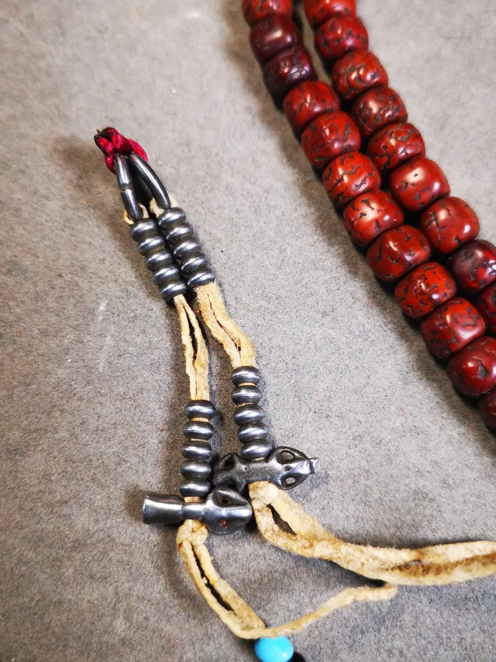 Gandhanra 4MM Mini Size Tibetan Buddhist Prayer Bead Counters for 8-15mm Mala,with Dorje and Vajra/Kila and Kartika/Lucky Bird Pendant