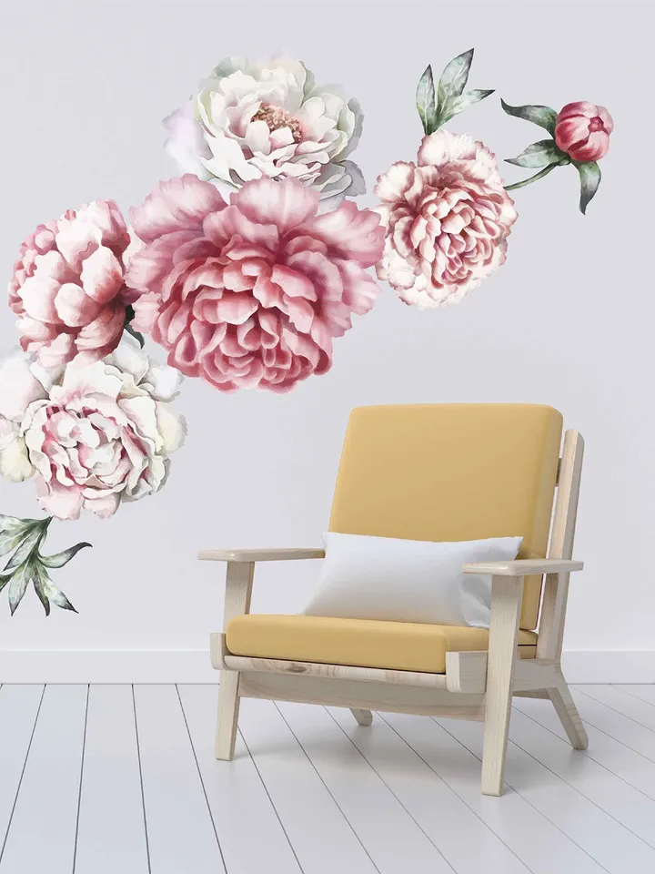Peonies Wall Decal Flowers Stickers ik2433