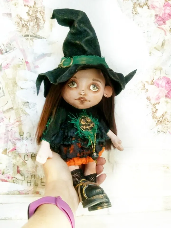Textile witch doll