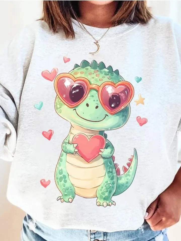 Valentine's Day T-Rex Png, Dino Love Png, T-Rex Valentine Png, Valentine Dino Png, Dinosaur Love Png, Sweet T-Rex Png, Romantic Dinosaur Png