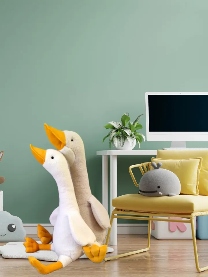 Goose Sewing Pattern PDF/ Make 2 Types of Big Geese for Hugs/Stuffed Animal Toys as a Birthday Gift/ Scandi-Style Nursery Decor