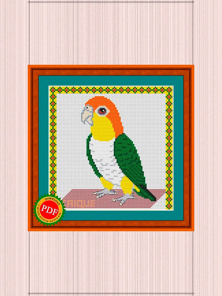 Caique Cross Stitch Pattern | Caique Parrot