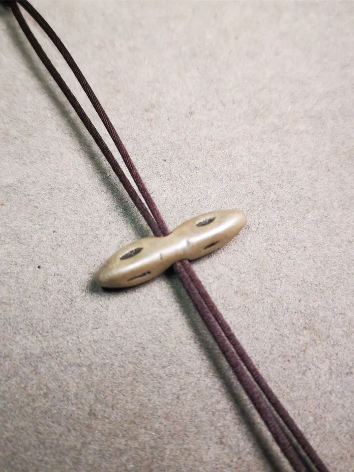 Gandhanra Handmade Tibetan Amulet,Vajra Pendant for Mala,Bag Hanging,0.98" × 0.24"