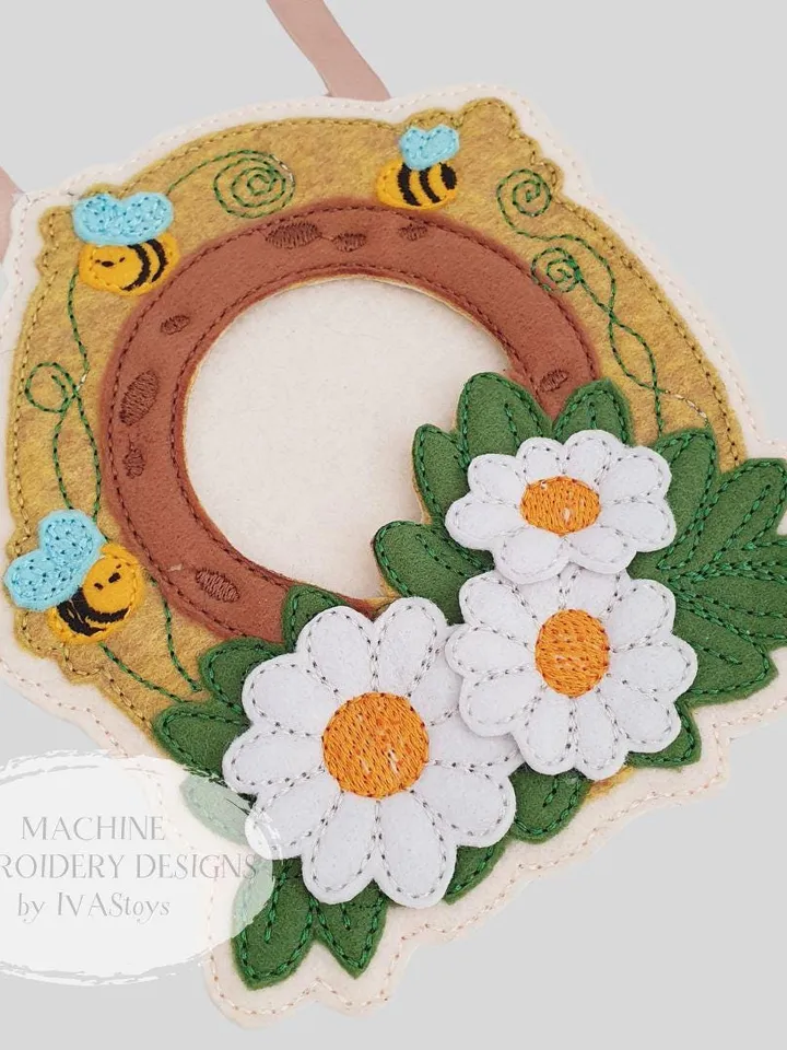 Bear Handbag Machine Embroidery Design ITH + Play Guide PDF, Felt Window Purse Pattern, Toddler Activity, Forest Animal Toy
