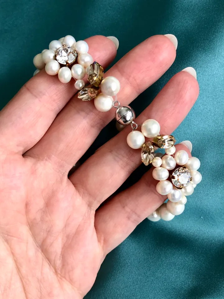 Double Row Natural Pearl Bracelet